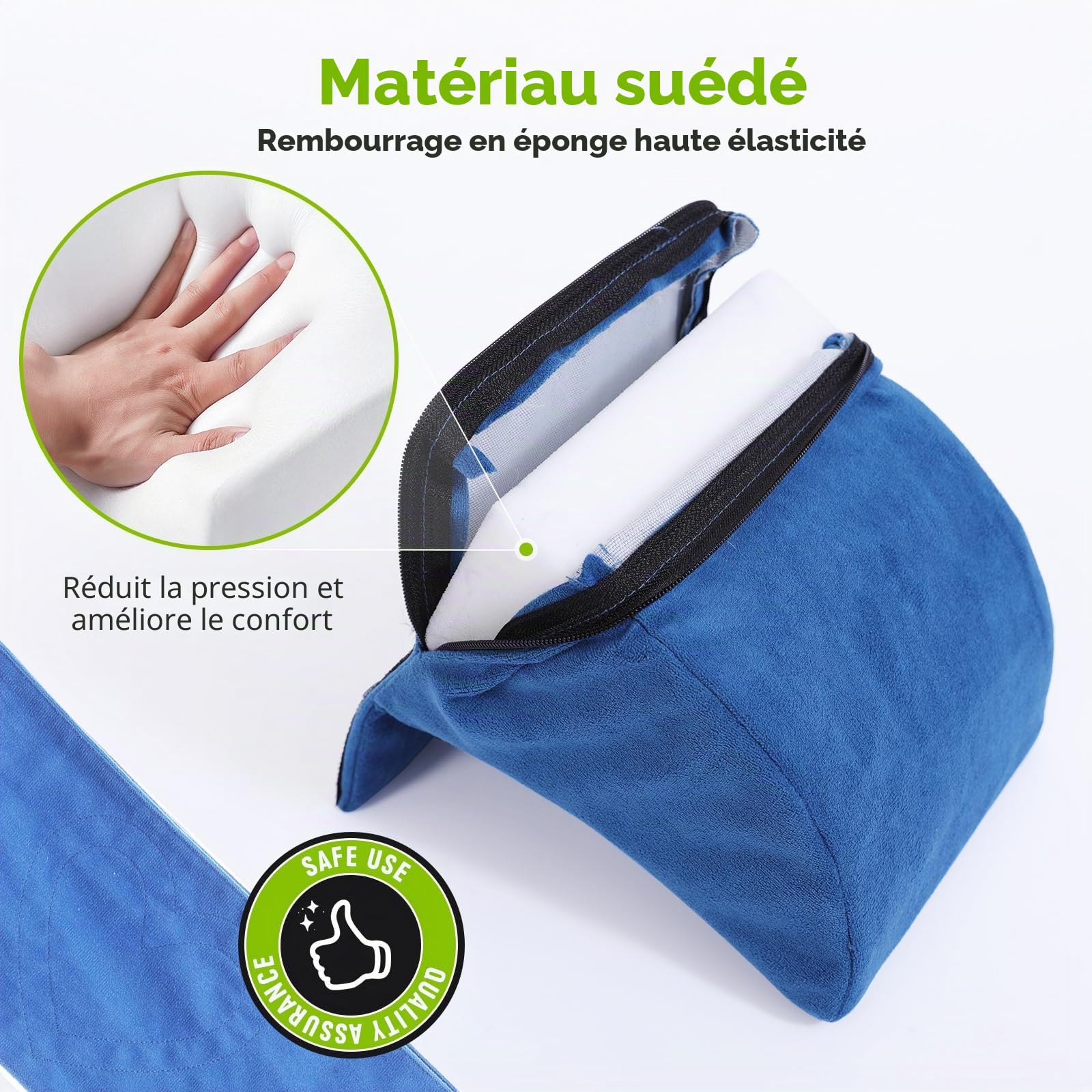 Support latéral pour fauteuil roulant, coussin debout réglable individuellement, convient aux personnes âgées et aux personnes handicapées, grande taille