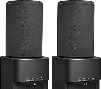 CRASOME Water Dispenser for 20 ltr / Litre Bottle Jar Cover (Black Pack of 2)