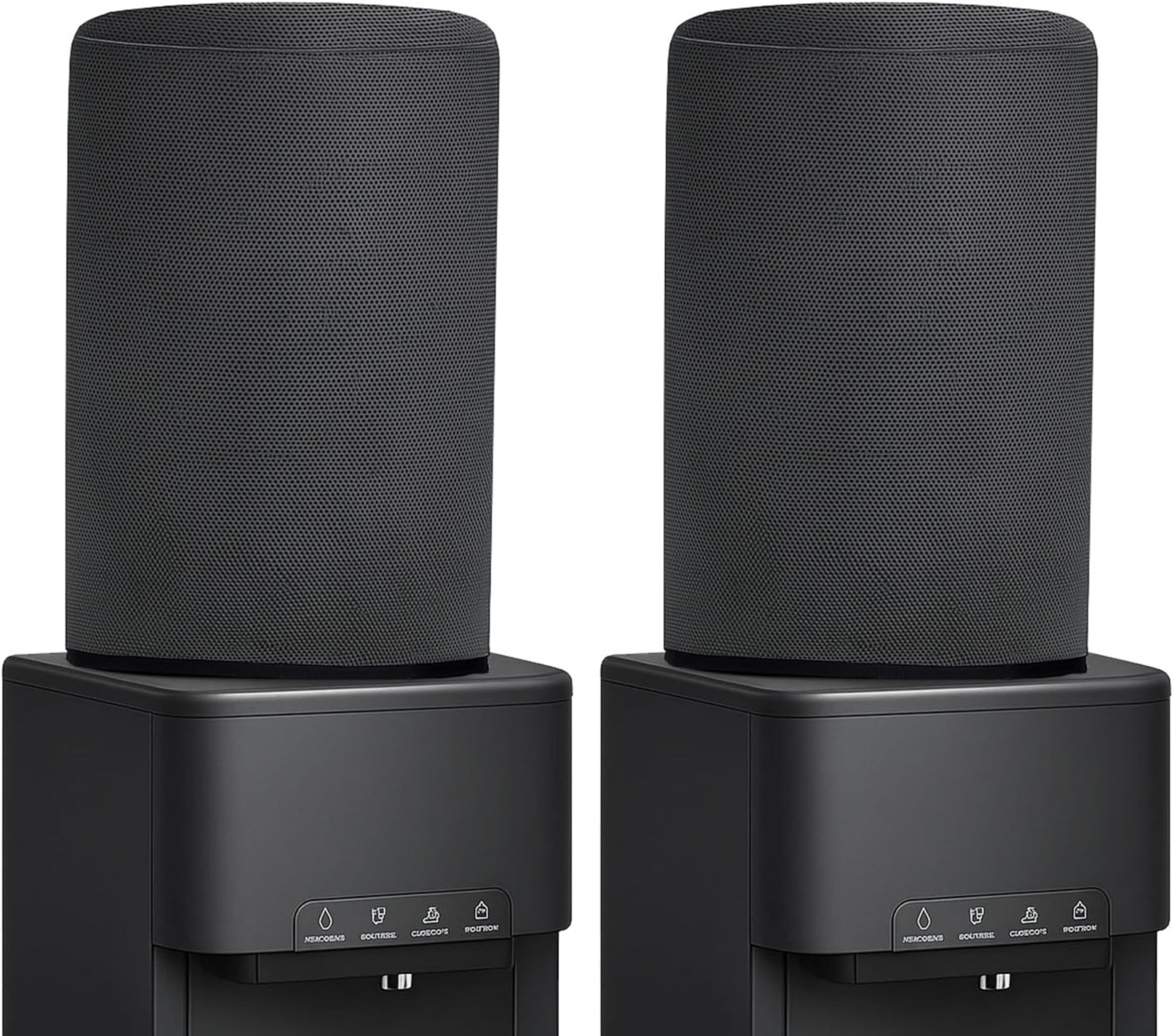Water Dispenser for 20 ltr / Litre Bottle Jar Cover (Black Pack of 2)