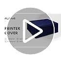 Image of ALIFIYA Nylon Dust Proof Washable Printer Cover For Hp Ink Tank 316 / 319 / 310 Printer - Black