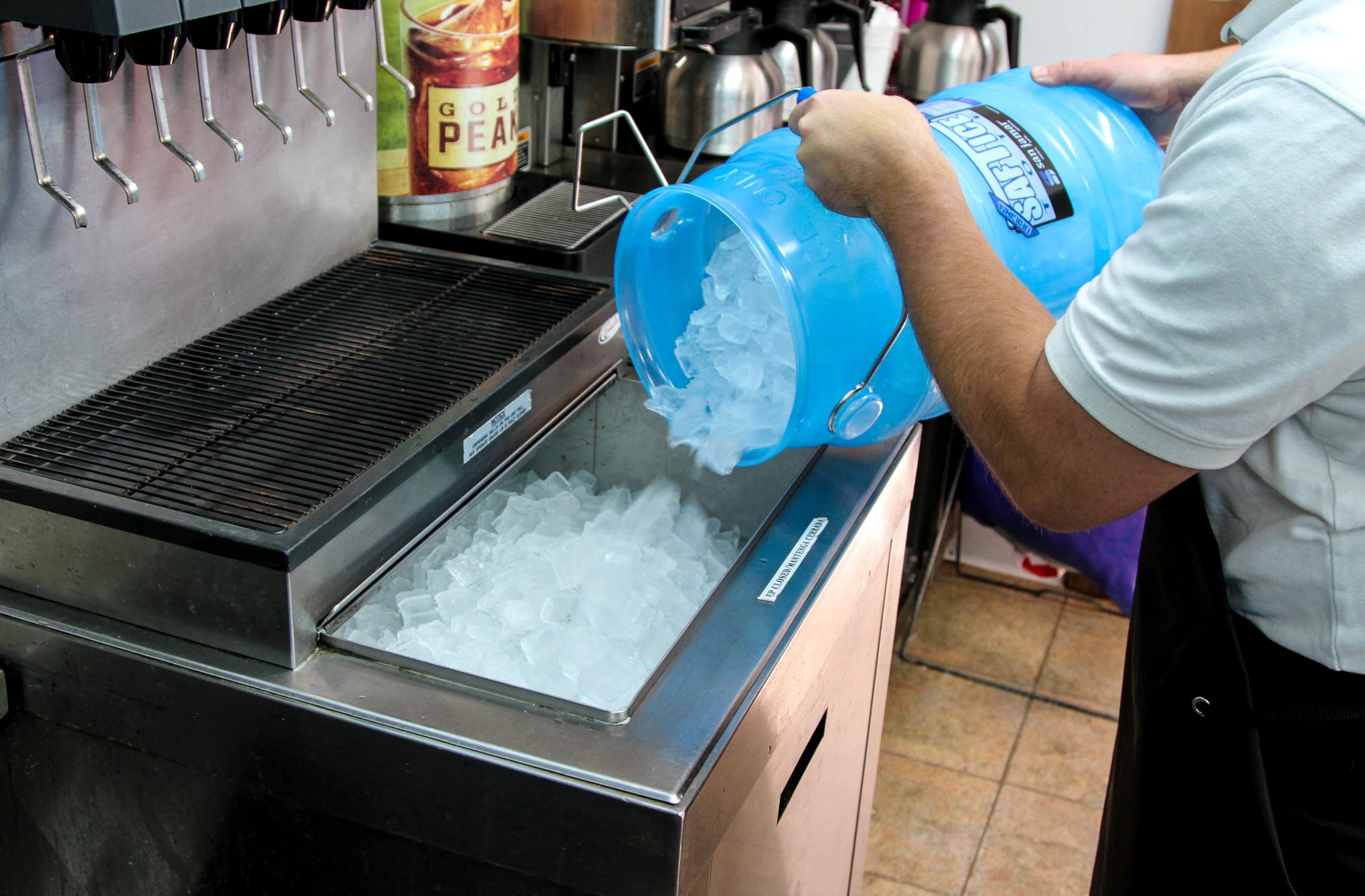 San Jamar Saf-T-Ice Sac à Glace avec Crochet pour Machine à Glace pour Barres