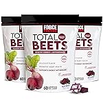 Force Factor Total Beets Soft Chews with Beetroot, Nitrates, L-Citrulline, Grapeseed Extract, & Antioxidants, Healthy Energy Supplement with Elite Ingredients for Heart, Superfood, 180 Count, 3-Pack