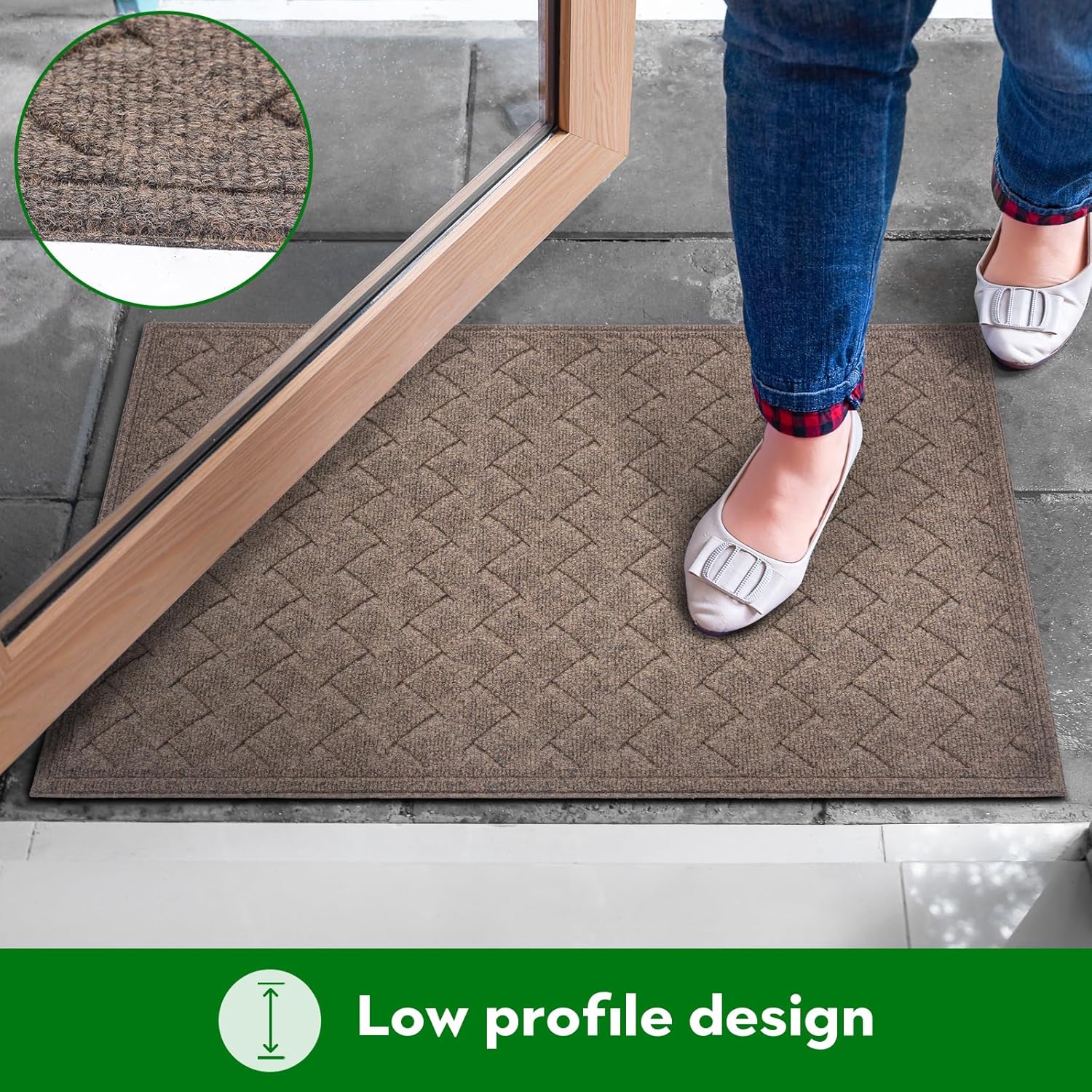 BZ51 Heavy Duty Front Door Mats Non Slip Rubber Backing Entrance Mat Shoes Scraper Welcome Mat