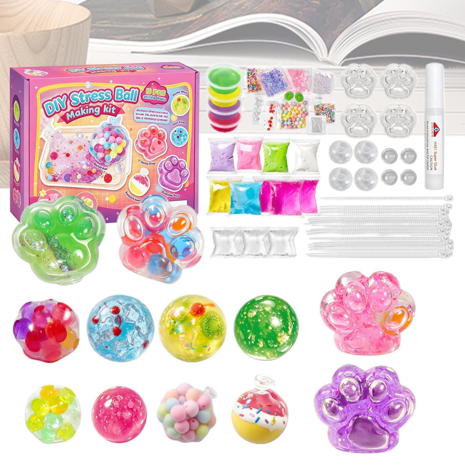 DIY Squishly Toy Kit, Liquid Silicone squi-shy Making Kit, Cat Claw