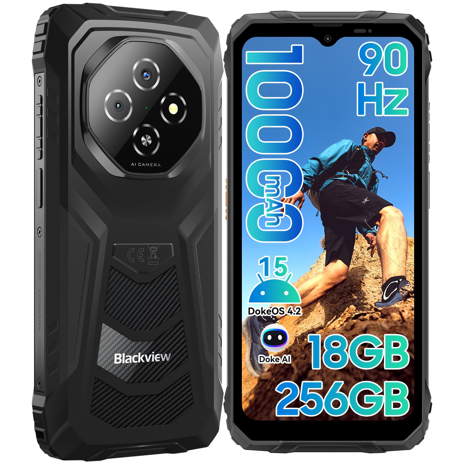 タフネススマホ Android 14 4G対応　18GB + 256GBメモリ タフネススマホ Android 14 4G対応 18GB + 256GBメモリ