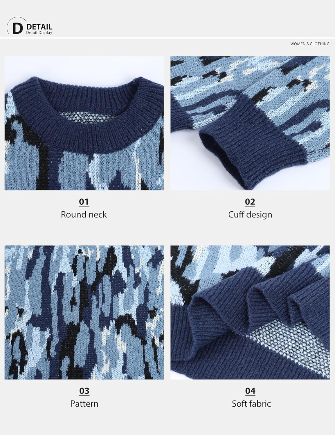 Wyeysyt Men's Oversized Sweater Graphic Crewneck Streetwear Pullover Knit Aesthetic Print Unisex Y2K Vintage Tops - Image 6