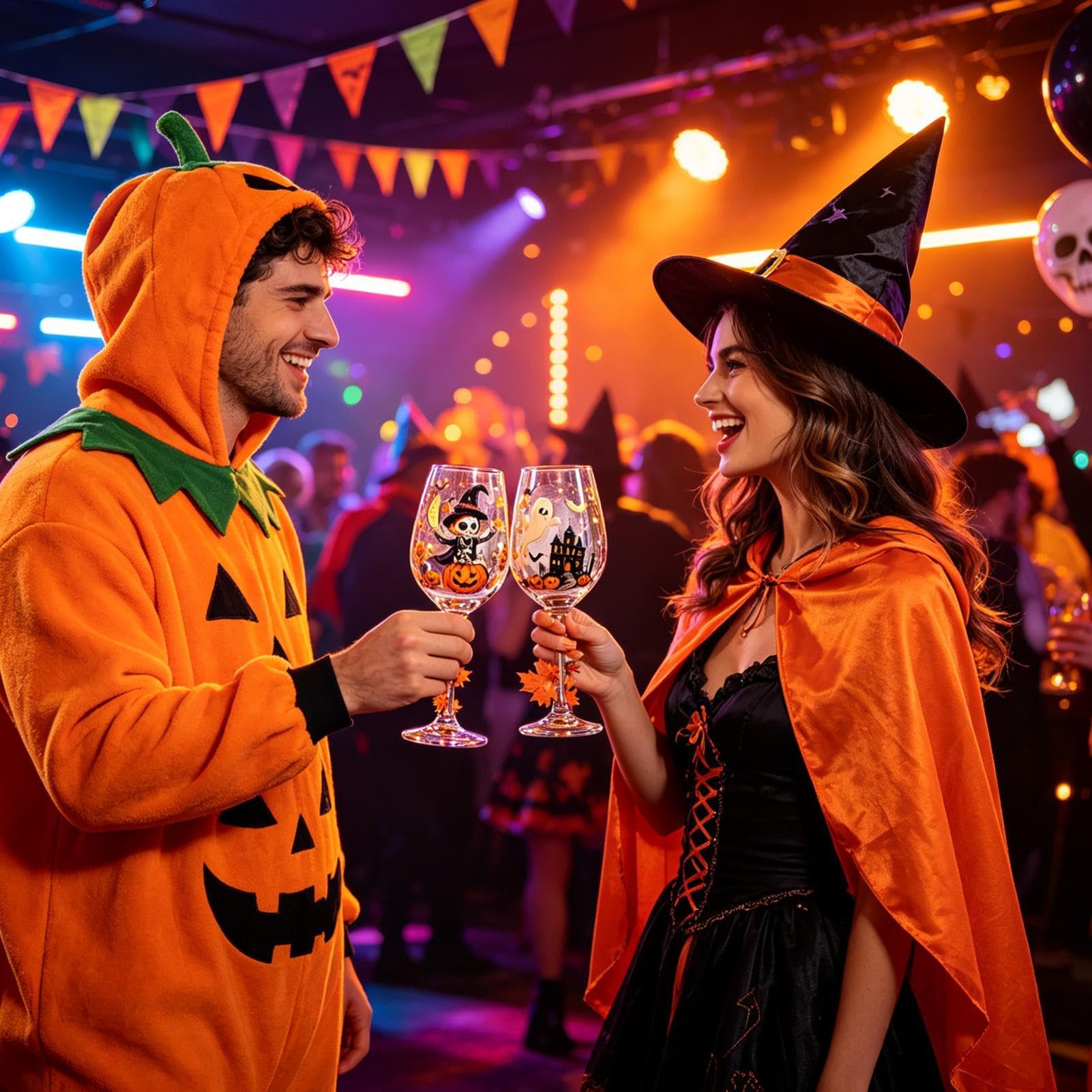 Weingläser Halloween-Trinkbecher mit langem für Dinner-Partys