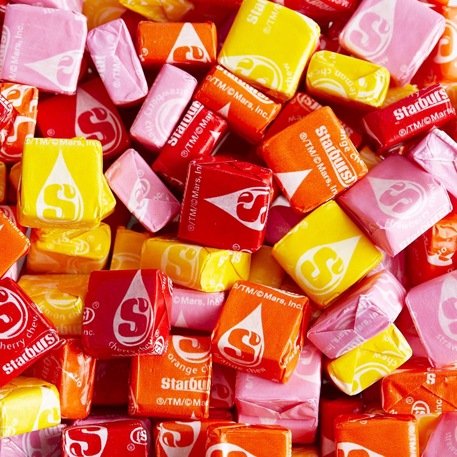 X Starburst Collab Original Chewy Candy 5.5 lbs Soft Fruit Chews Candies Bulk Family Size Individually Wrapped 88 Oz