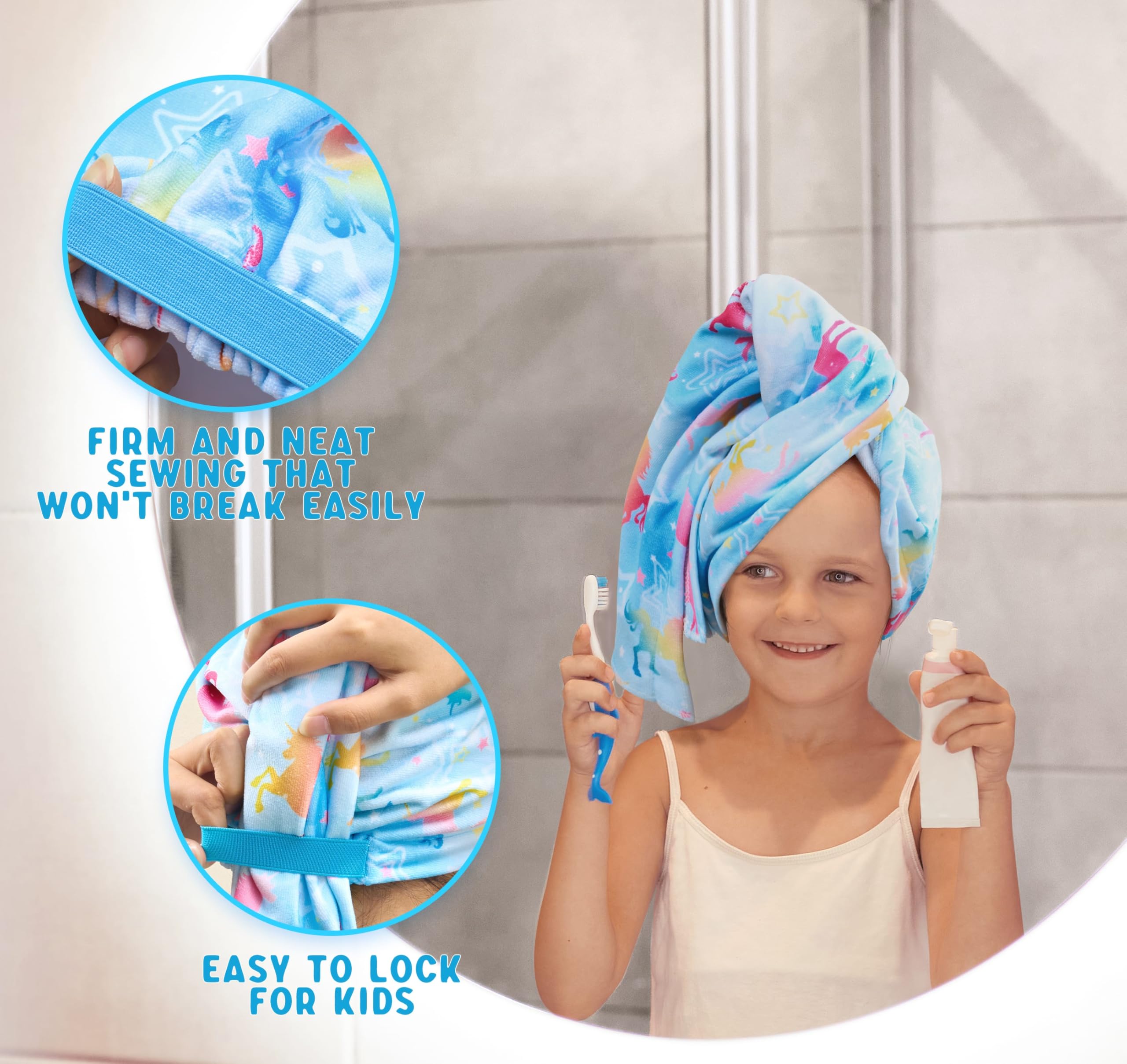 Asciugamano Turbante Per Capelli In Microfibra – Super Assorbente, Anti-frizz, Per Tutti I Tipi Di Capelli, Bagno E Spiaggia