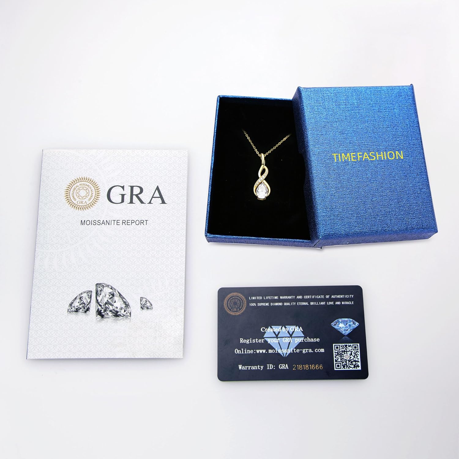 2ct Moissanite Infinity Pendant Necklace for Women, Pear Cut 7x10mm D Color Pendant 925 Sterling Silver Adjustable Chain, Elegant Jewelry Gifts for Wife or Mom - Image 6