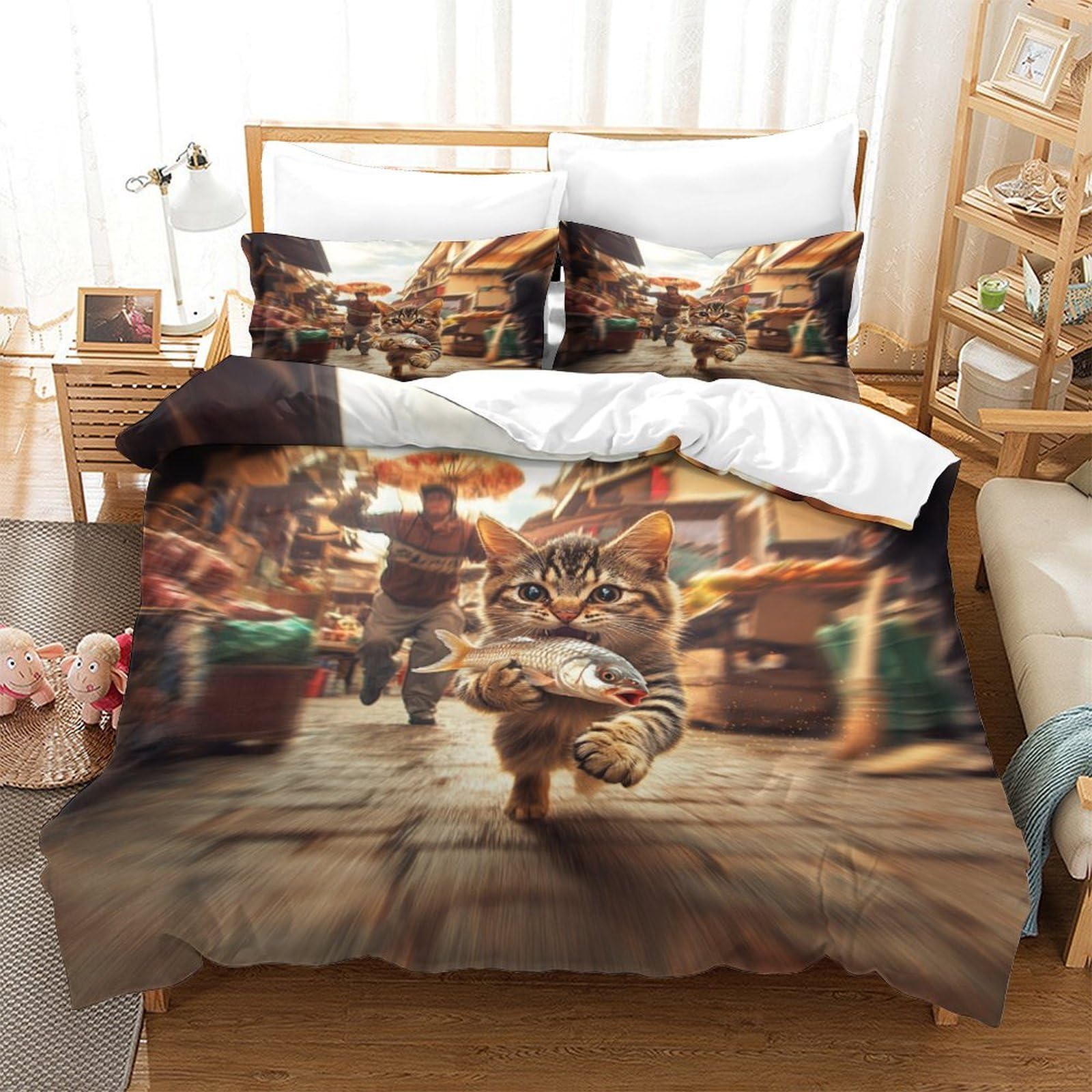 Housse de couette 3D style rural pour plonger la chambre des enfants dans Halloween