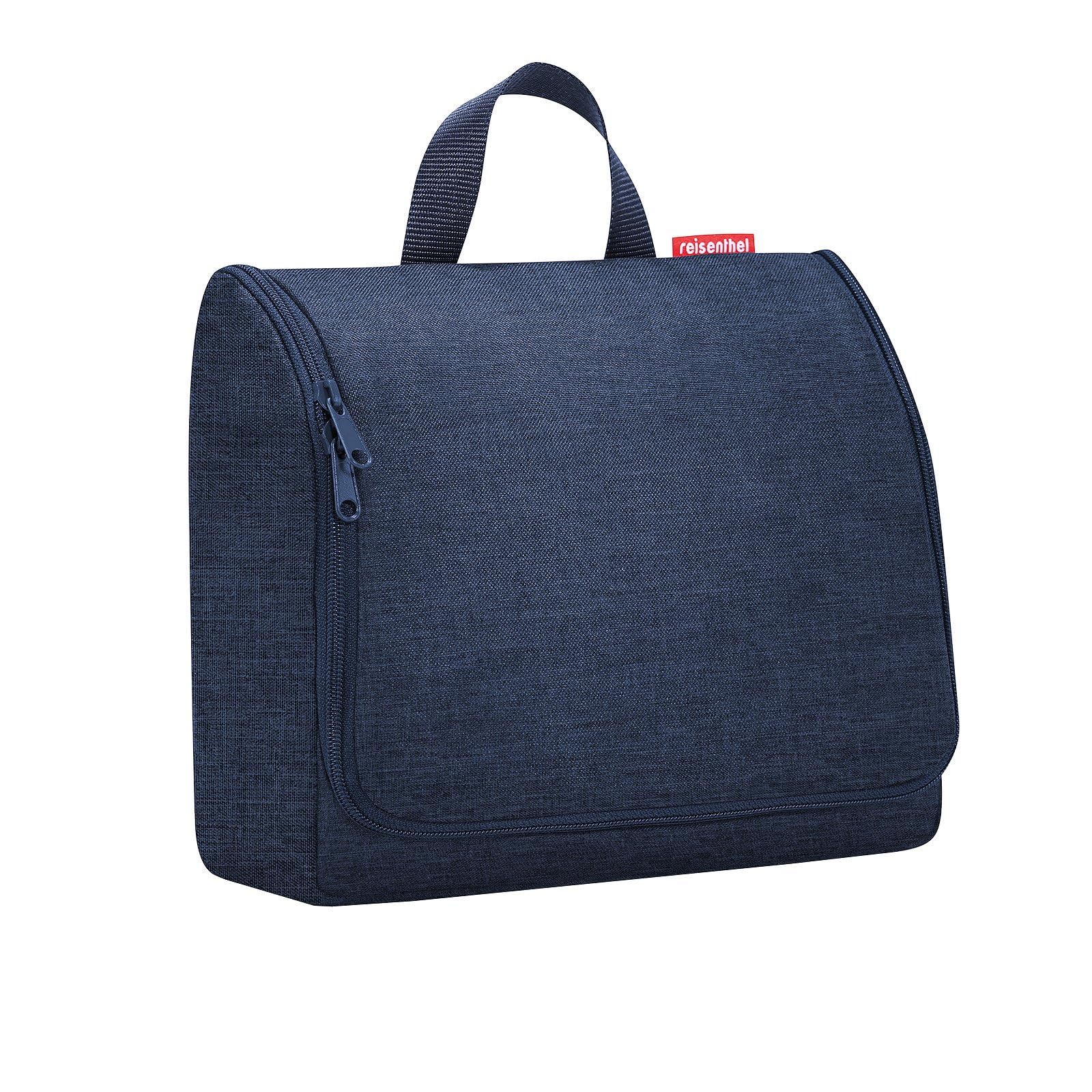 reisenthel Toiletbag XL – Practical XL Toiletry Bag with Hook, Water-Repellent Material, Twist Navy, 28 cm, Contemporary