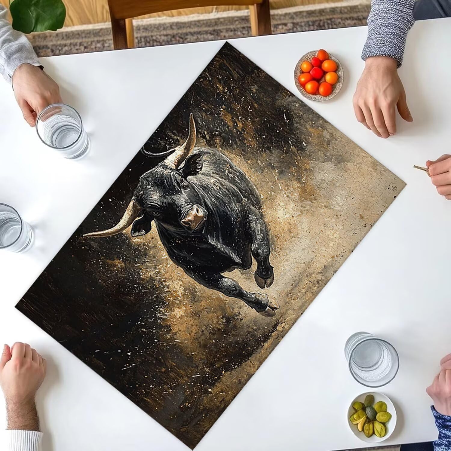 Puzzle 4000 elementów dla dorosłych puzzle dla dorosłych 4000 elementów puzzle wymagające i drażniące mózgi edukacja gra dla całości, prezenty dla mężczyzn, motyw puzzli: (byk) h-251