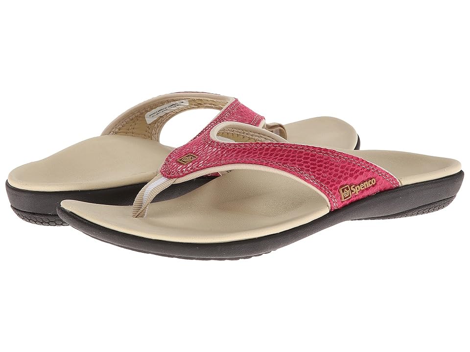 

Spenco Yumi Snake (Rose Snake Emboss) Women's Toe Open Shoes