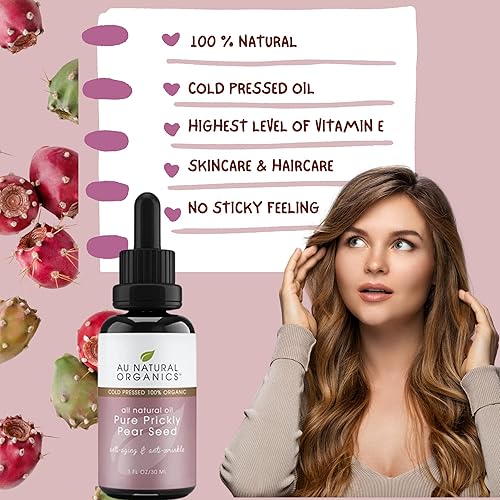 Miniatura 2 de Aceite de semilla de tuna - Jarabe de cactus para cara, cuerpo y cabello | Aceite puro sin refinar, 1 oz (1.0 fl oz)