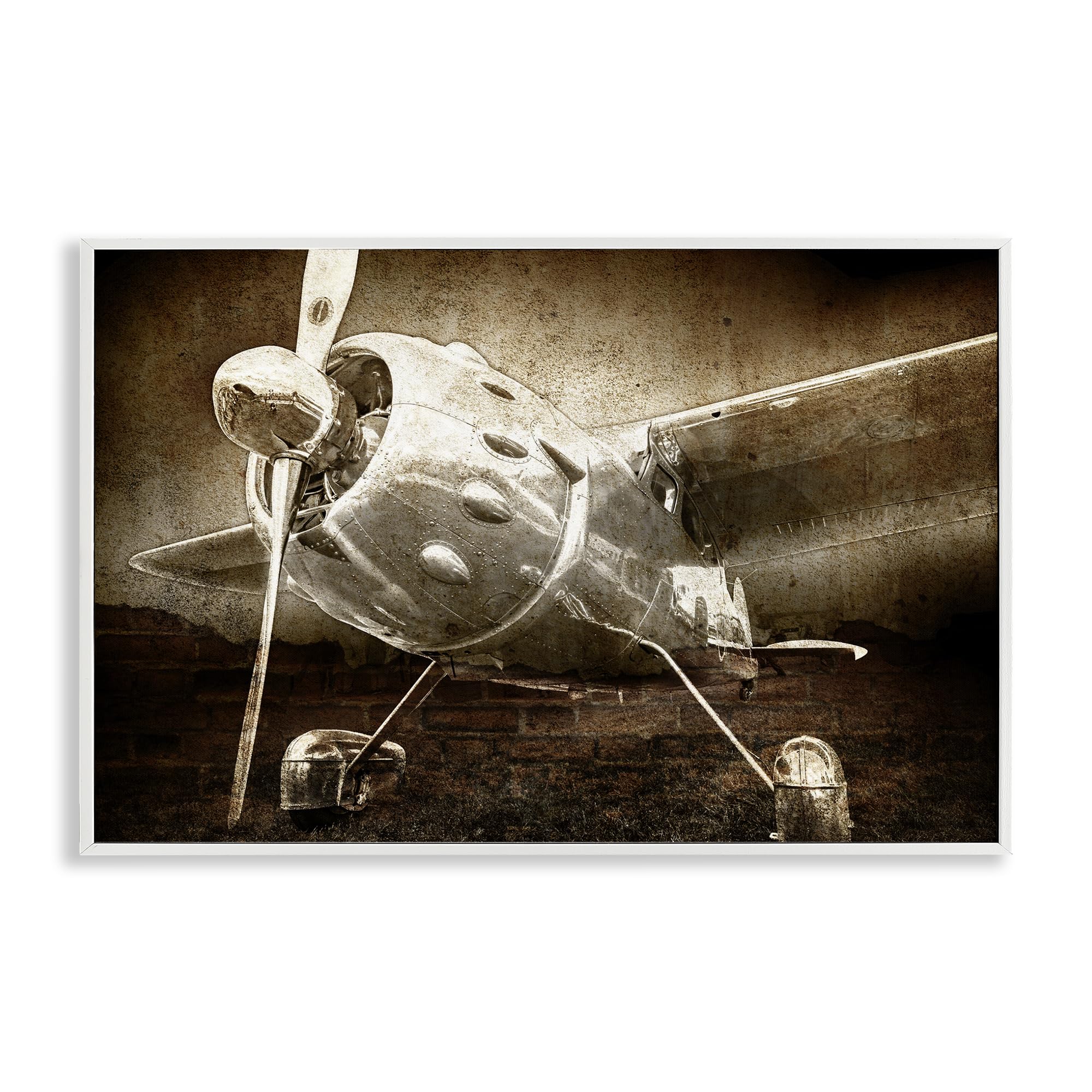 Stupell Industries Coastal White (Textured) 'Taking Flight Vintage'| Framed Giclee Art