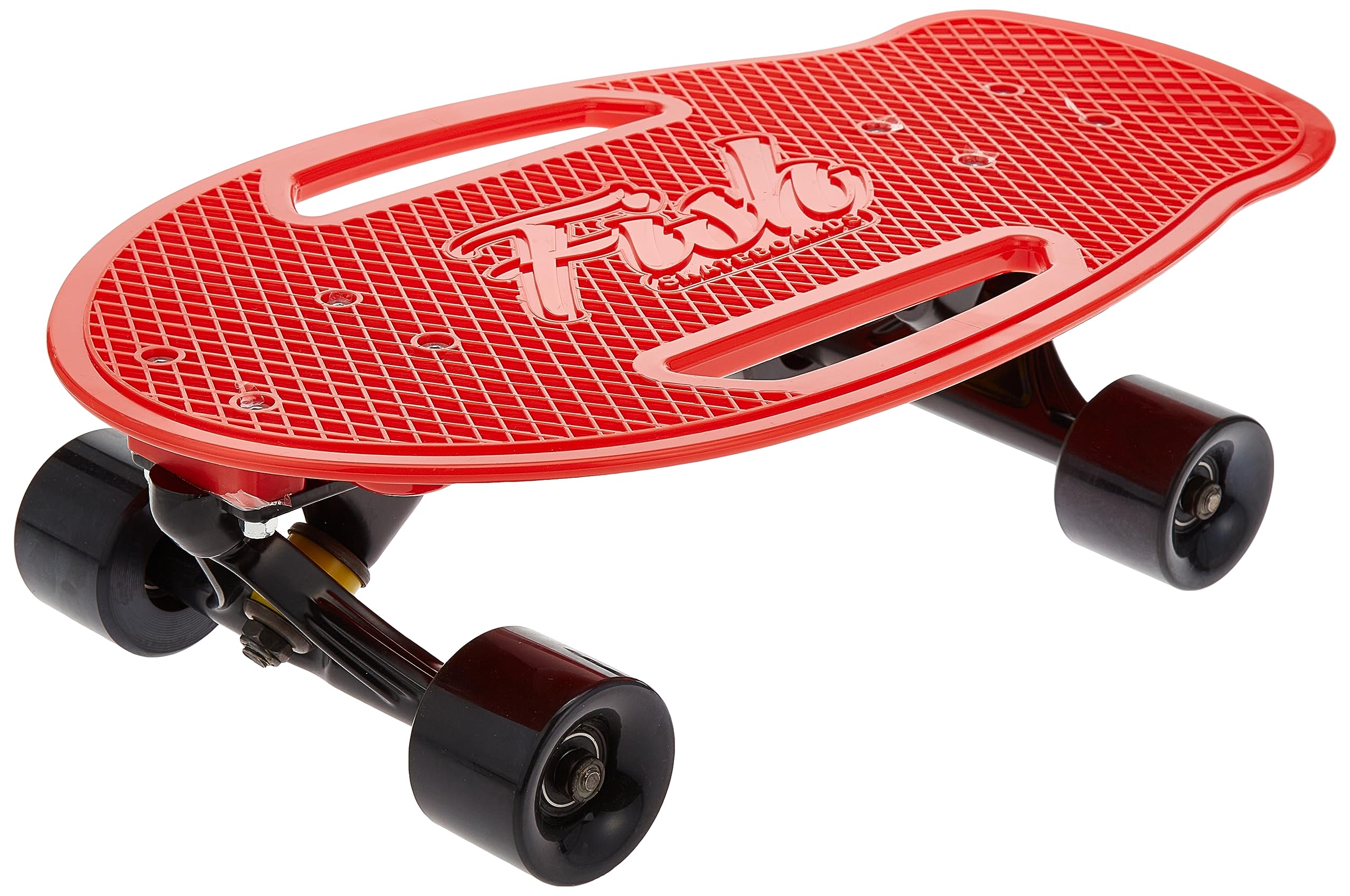 Active Fitness TA Sport TLS-412A PP Deck Fish Logo Skate Board, 31 cm Length x 8.5 cm Width, Red