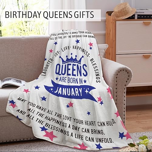 Miniatura 6 de Regalos únicos de cumpleaños para mujeres, las reinas nacen en enero  ideas de regalo de cumpleaños de enero para mujeres, mamá, abuela, tía, mejor