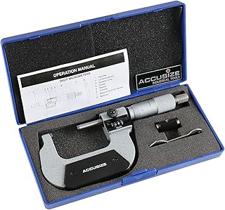 Accusize Industrial Tools 1-2' by 0.0001' Digital Outside Micrometer, Bc20-2101