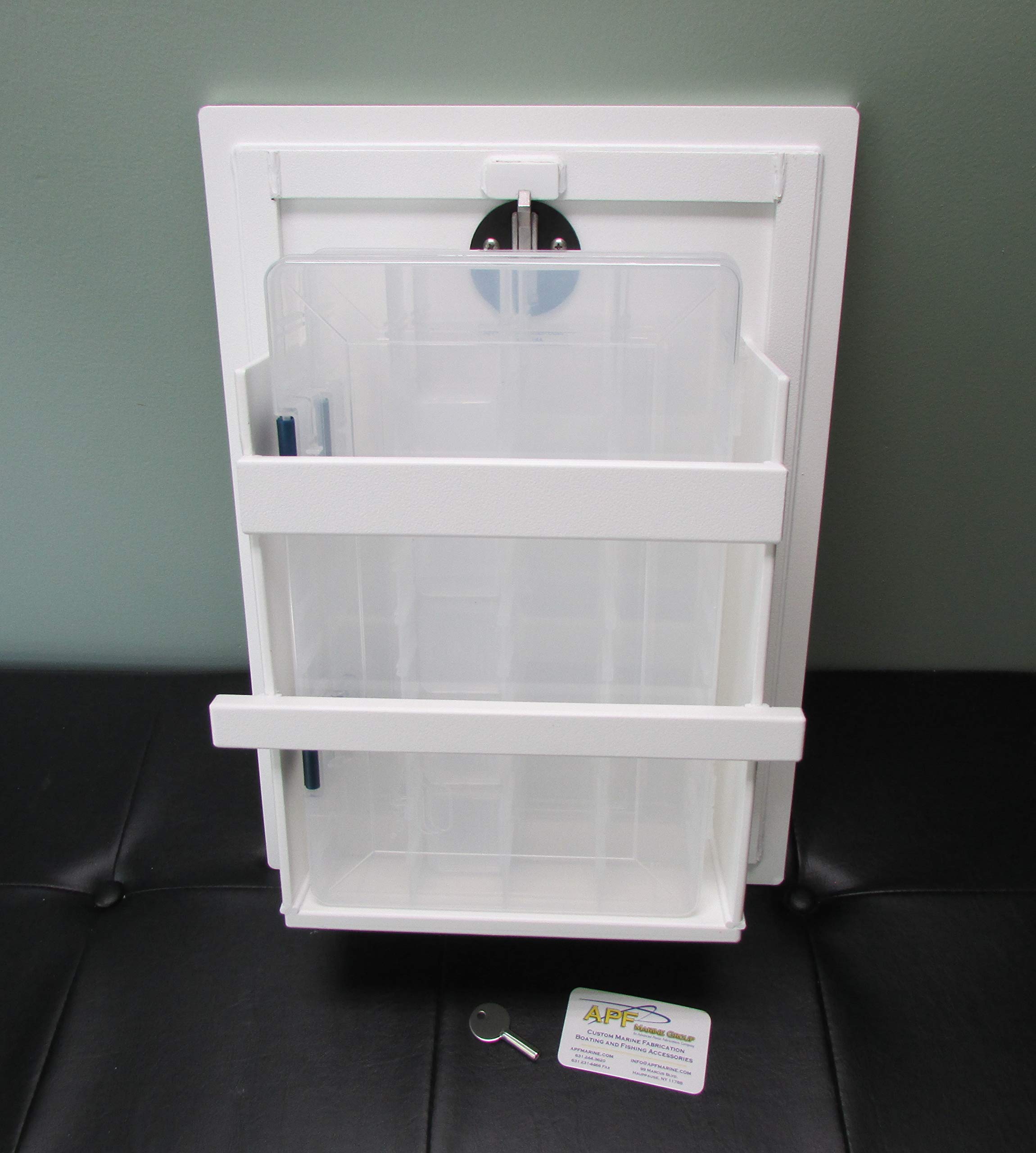 Amazon.com : APF Marine Tilt Out HDPE Plano Holder Storage Box w Lock 2  Tray Tackle Box : Sports & Outdoors