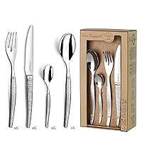 Jet Textil - Set di posate Tavola da 24 pezzi in acciaio inox