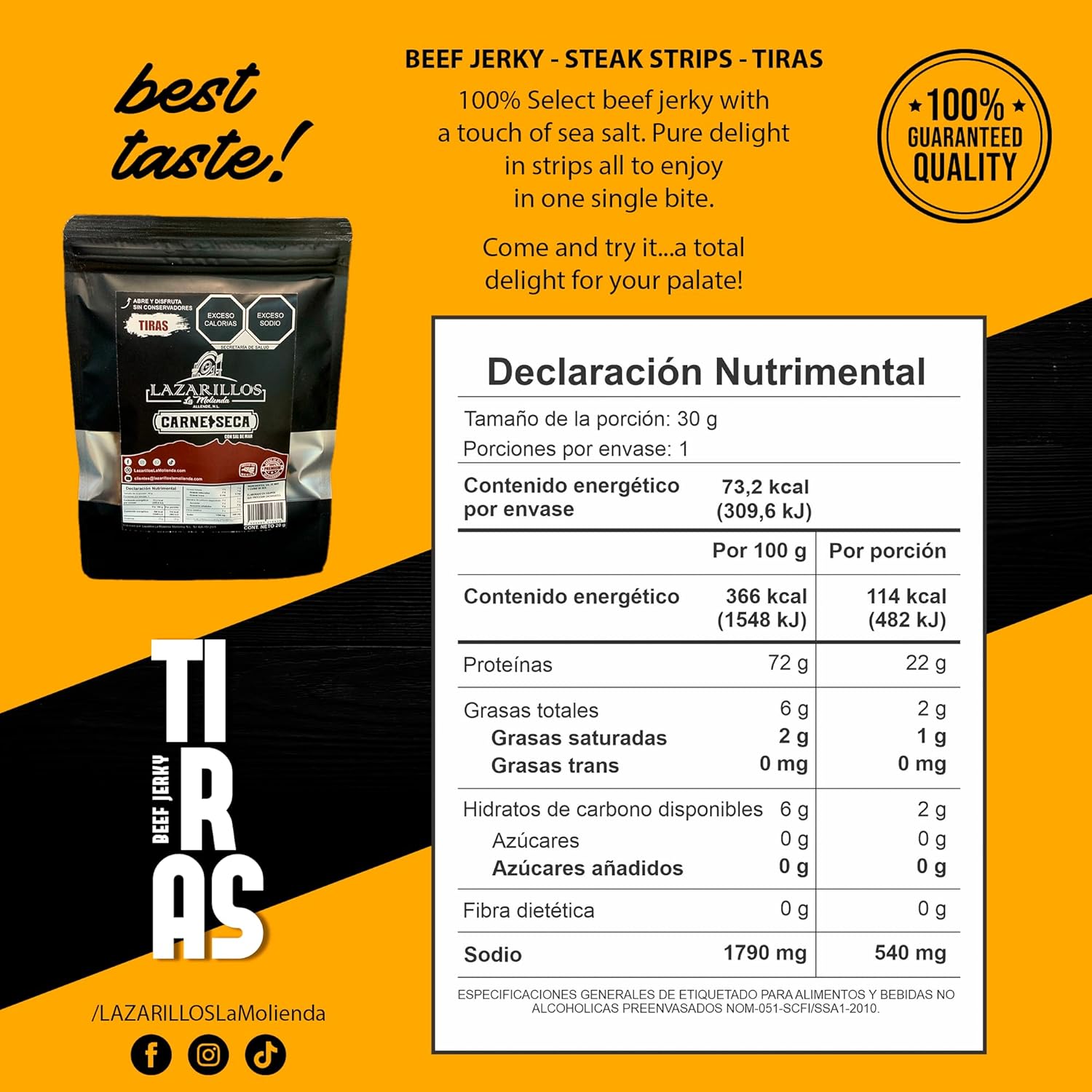 LAZARILLOS La Molienda (Pack 5 (20g c/u), Tiras Original)