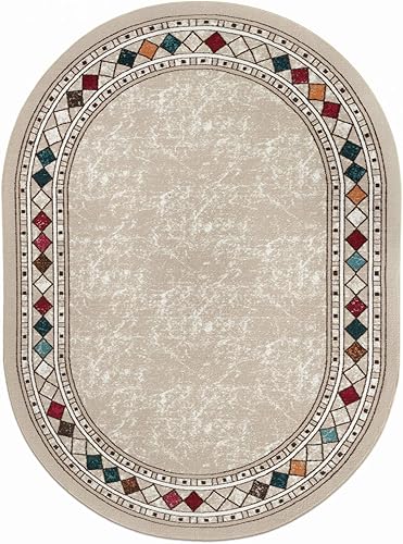 Miniatura 361 de Antep Rugs Alfombras modernas con bordes de 2 x 7 pies antideslizantes (antideslizante) de perfil bajo con parte trasera de goma para interiores