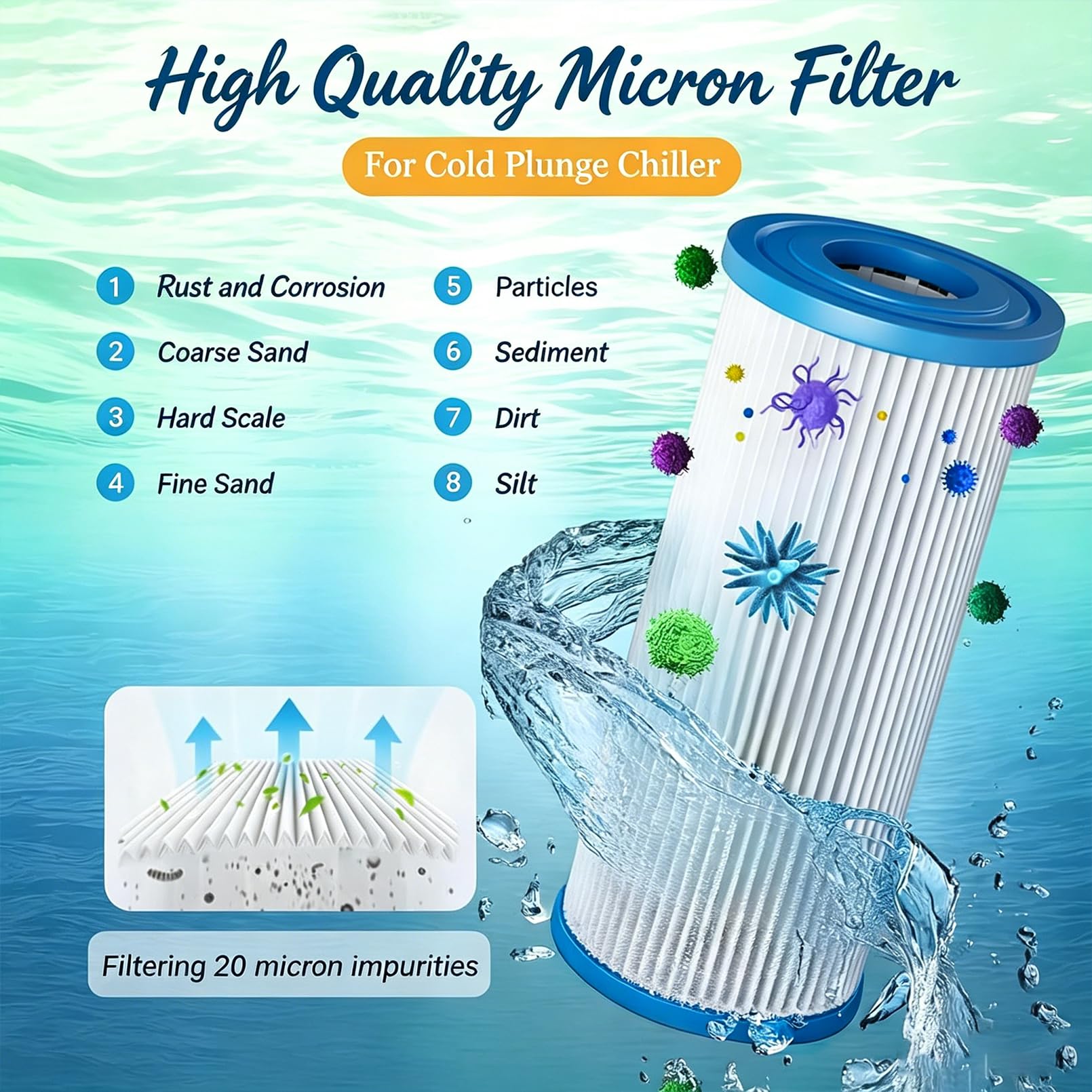 Bañera De Inmersión En Frío con Enfriador De Agua, Kit De Enfriador De Baño De Hielo De 1/3 HP con Bomba Y Filtro, Cubo De Hielo Aislado De 148 GAL para Terapia De Agua Fría, Recuperación De Atletas