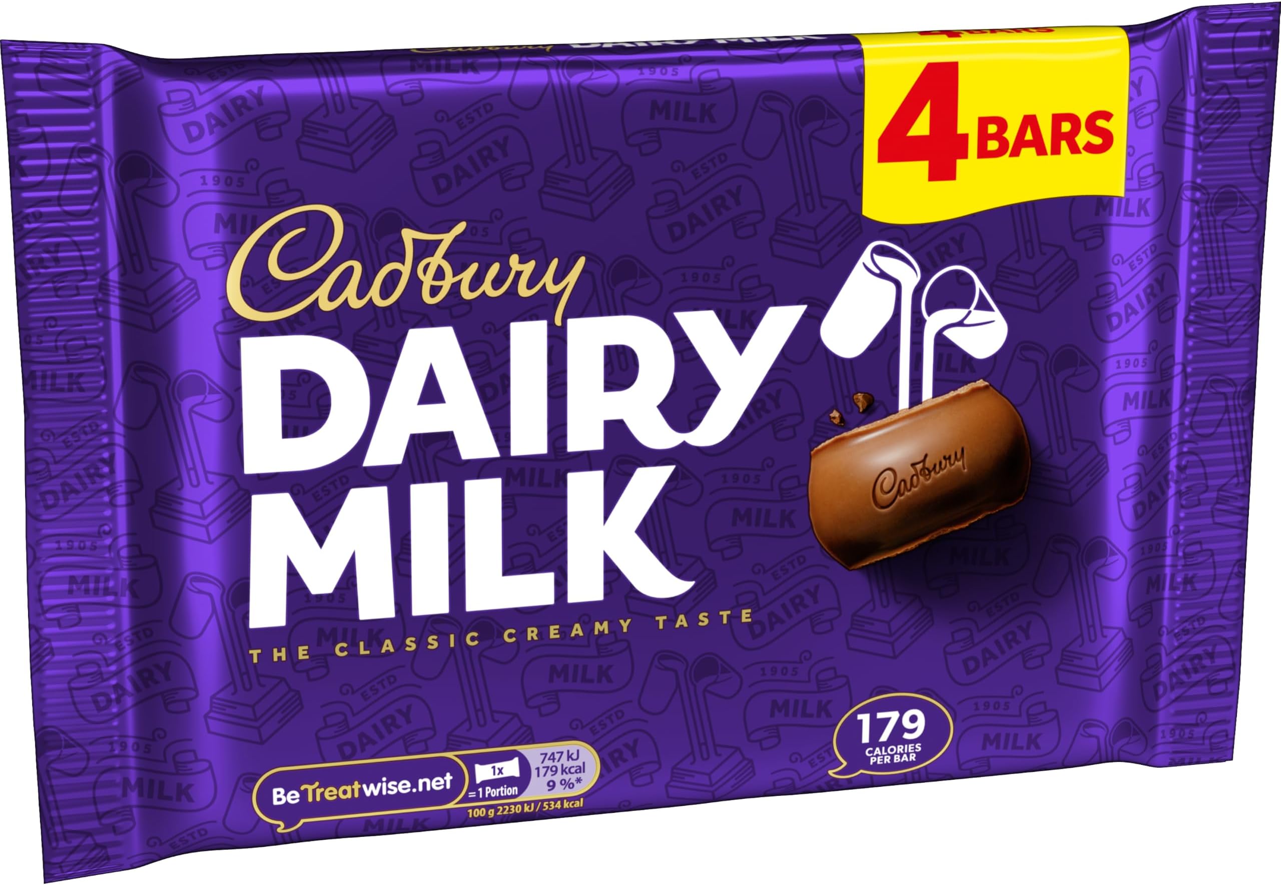 Cadbury Dairy Milk 4 x 36g