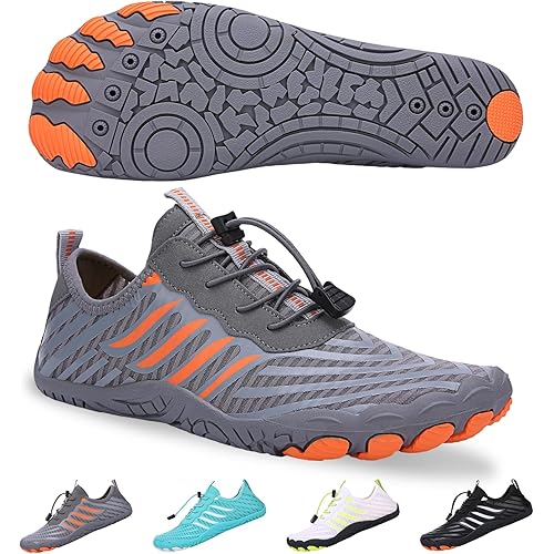 Hike Barefoot Shoes for Women Men, Breathable Non-Slip Athletic Footwear, Wide Toe Water Shoes for Hiking, Non-Slip Neuropathy Shoes for Women Men, Grounded Comfort wear