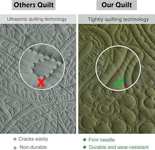 Miniatura 84 de EVENHUG Juego de edredón tamaño King, suave, ligero, gris oscuro, con 2 fundas de almohada, cubrecama reversible para todas las estaciones, 3 piezas