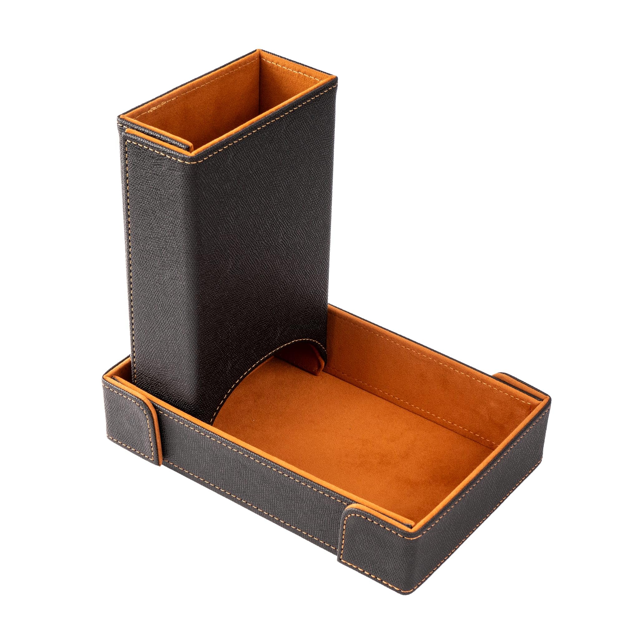 Cusdie Magnetic Rectangle Dice Tray with Removable Dice Tower – Foldable Design Easy Setup for DND Dice RPG Dice Games — image 1