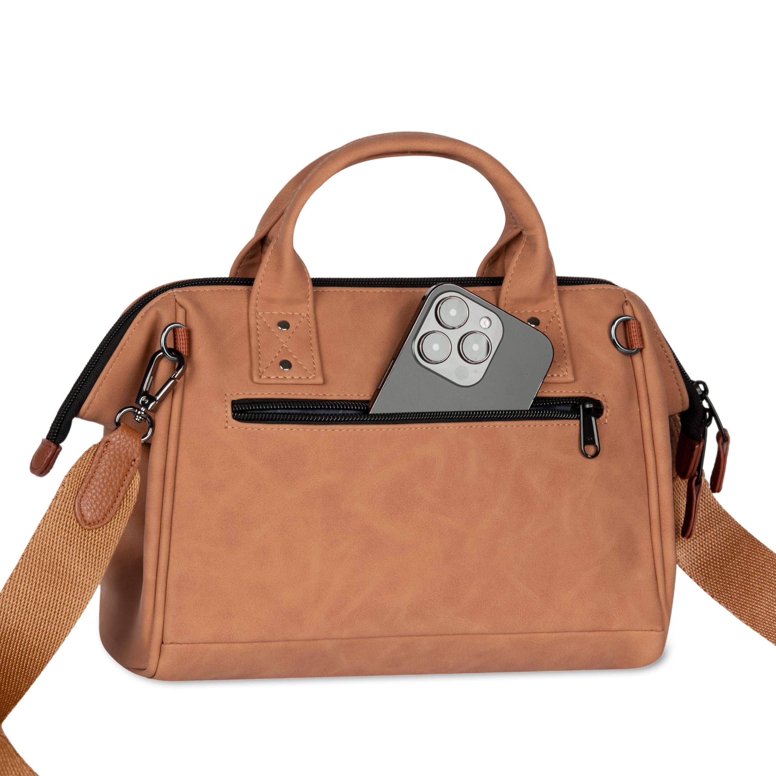 Cabaïa Crossbody Umhängetasche Adventurer Medium (5,8L) - Damen Handtasche - Verstellbarer Schultergurt & Weitwinkelöffnung - Vegan & Wasserabweisend - Ideal für Alltag, Stadt & Reise