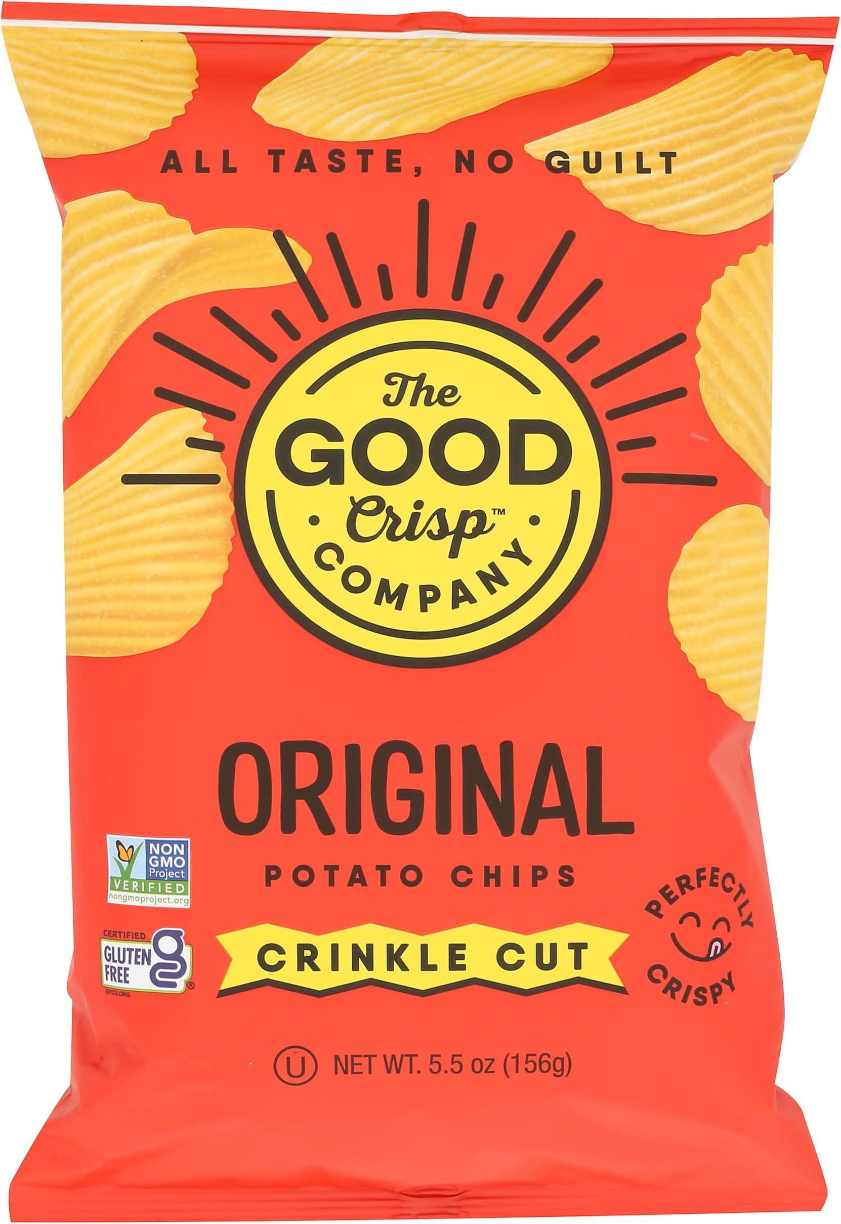 Chips Potato Crinkle Cut Original, 5.5 Ounce