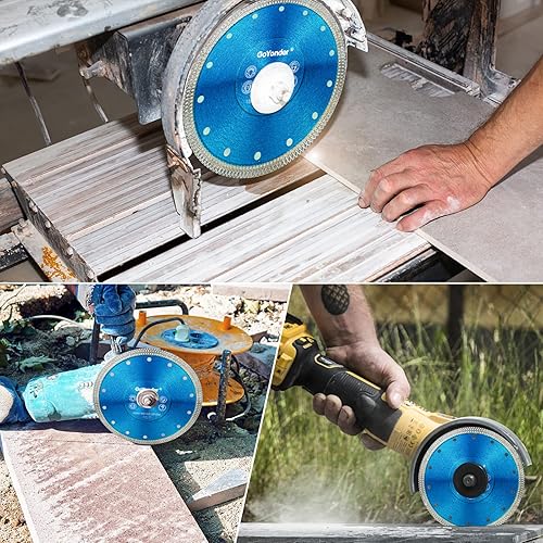 Miniatura 116 de GoYonder Diamond Blade 7 inch Super Thin Diamond Saw Blade, Tile Blades 7" for Cutting Porcelain Tiles, Granite Marble Ceramics (7"-Blue)