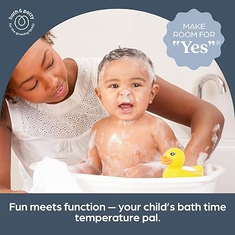 Dreambaby Duck Baby Bath Thermometer Instant Results, Digital Water & Room Temp Reader Fun Floating Toy for Newborns