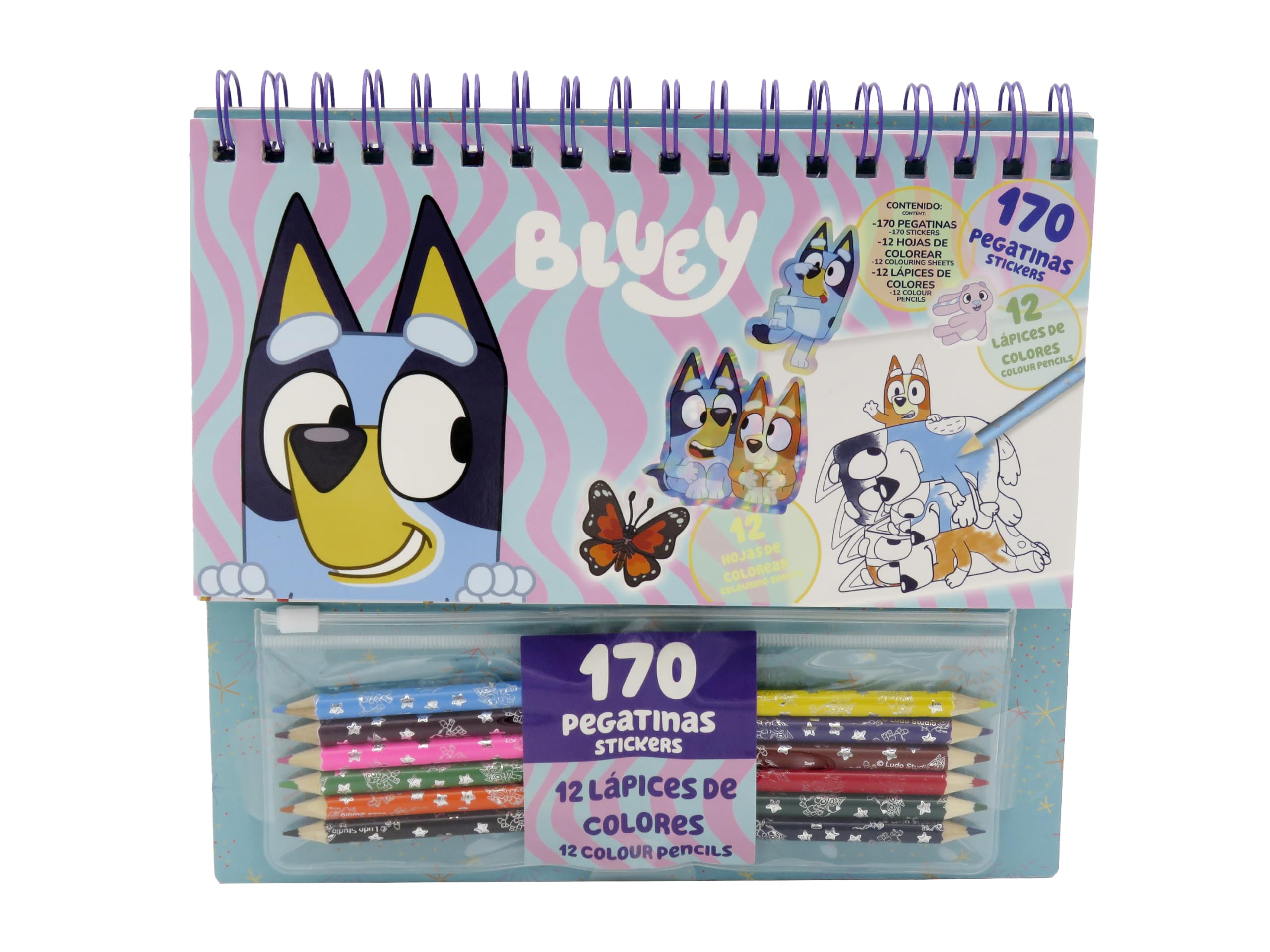 CYPBRANDS - Bluey, Coloring Set, Gifts, Creative Activities, Official Product