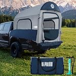 Niphean Truck Bed Tent, 5.5ft-8ft for 2+1 People, 2 Mins Fast Setup, Waterproof PU3000mm, Pickup Truck Tent for Camping Portable Ground Blow Up Inflatable Truck Tent for 2/3/4 Person