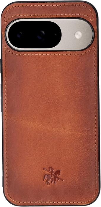 Venito Lucca Case for Google Pixel 10, Handmade Full Grain Leather Luxury Back Cover, Drop/Impact Protection, Slim Fit Phone Case, 6.3 Inches, Antique Brown