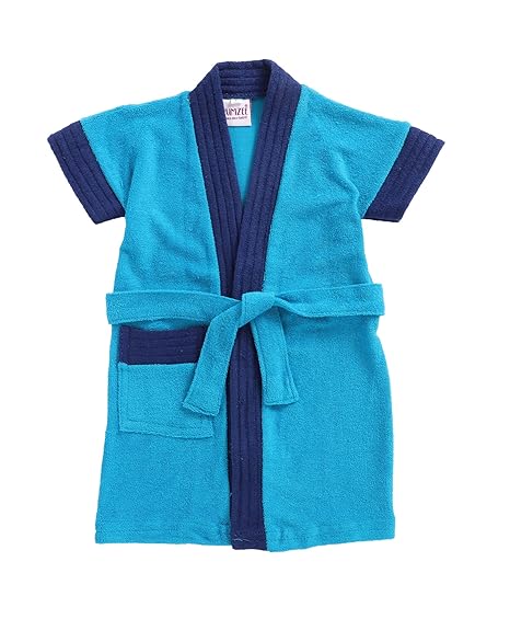 BUMZEE Blue Terry Cotton Boys Barhrobe