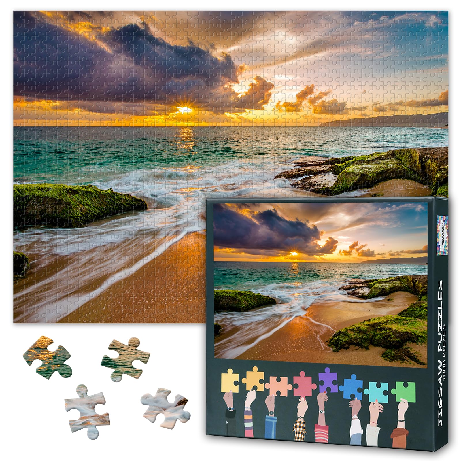 Seascape Puzzles, Beach Puzzles for Adults 1000 Pieces
