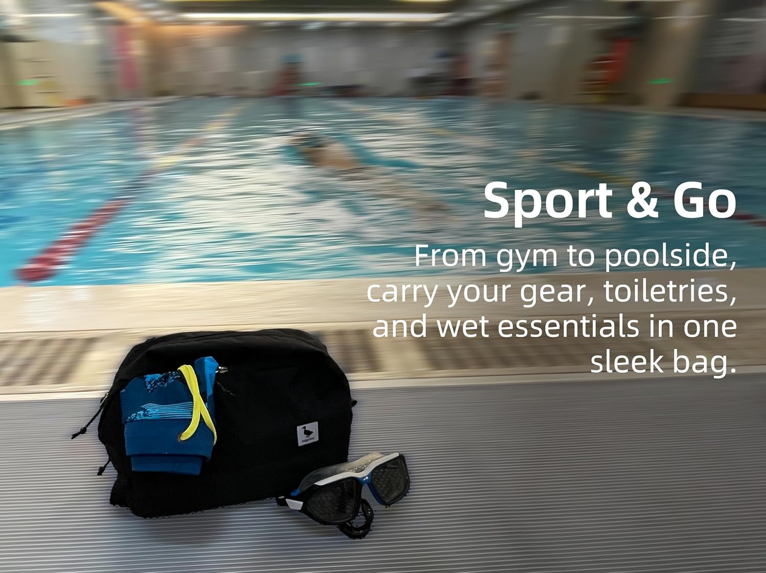 Travel Toiletry Bag 8L, Large Packing Cube with Waterproof TPU Wet/Dry Compartment - Image 8