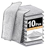 Inkhut Non Scratch Wire Dishcloth, Multipurpose Wire Dishwashing Rag for Wet and Dry, Multifunctional Dish Rags for Washing Dishes Kitchen Cleaning