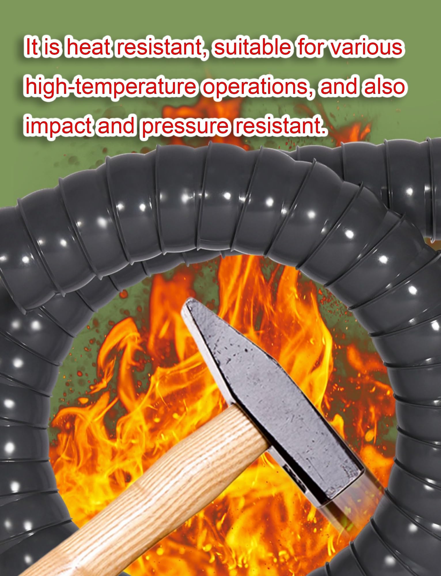Brazo extractor de humos para soldadura, manguera flexible de recogida de polvo con mecanismo de bloqueo, eliminación eficiente de humo para talleres y aplicaciones industriales