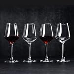 Ensemble de verres à vin 12, 12 oz Verres à vin rouge durables pour mariage, fête, lave-vaisselle en toute sécurité