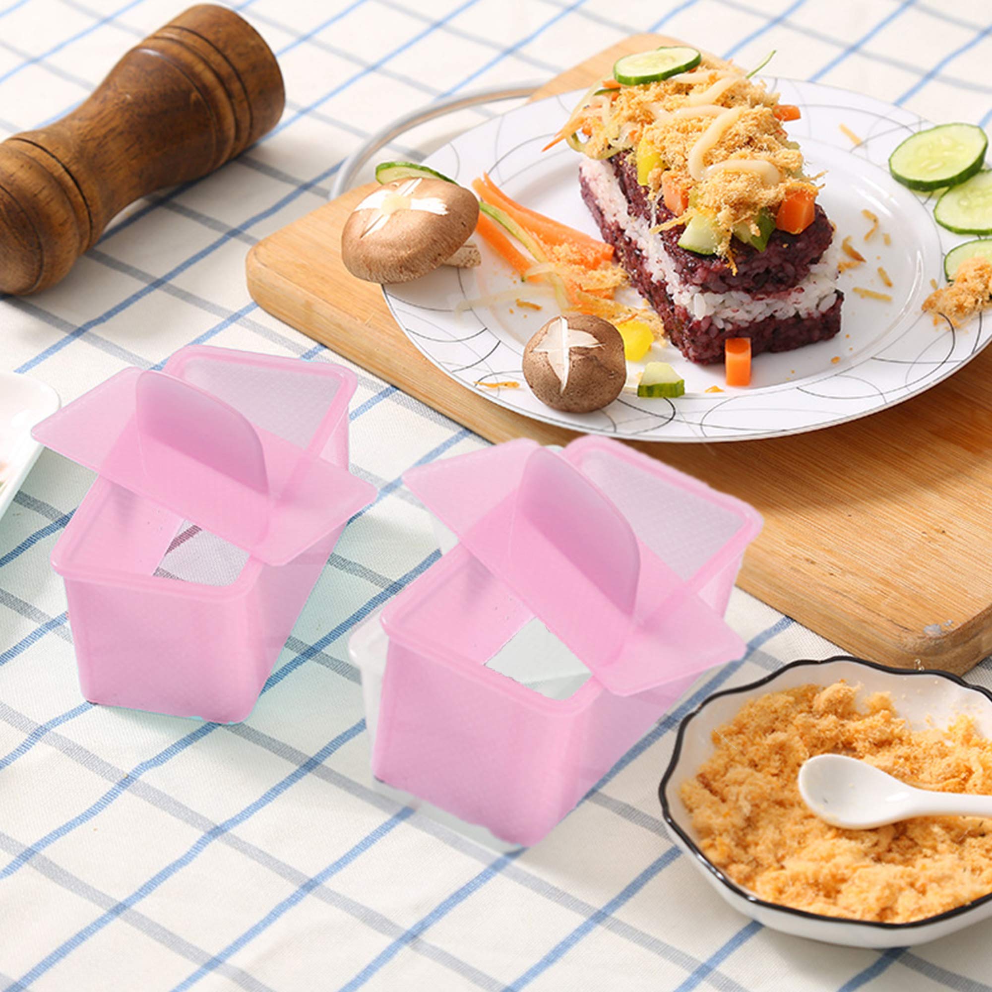 Set Stampi Per Onigiri FENGCHUANG 5 Pezzi | Crea Polpette Di Riso E Sushi Fai-da-te | Attrezzo Da Cucina Antiaderente Per Bambini E Picnic - 4