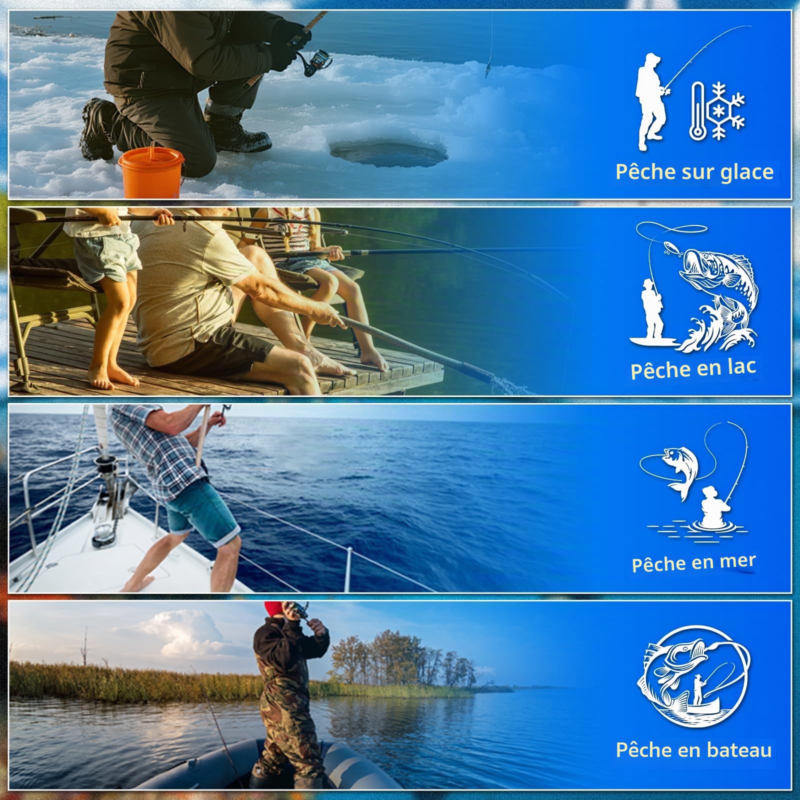 Caméra de Pêche sous-Marine HD 1080P 9 Pouces