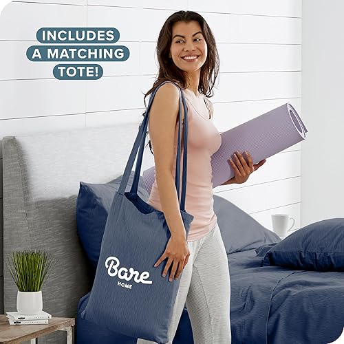 Miniatura 7 de Bare Home Funda de edredón de franela - IndividualIndividual XL - 100% algodón, franela aterciopelada suave y pesada de alta calidad, doble