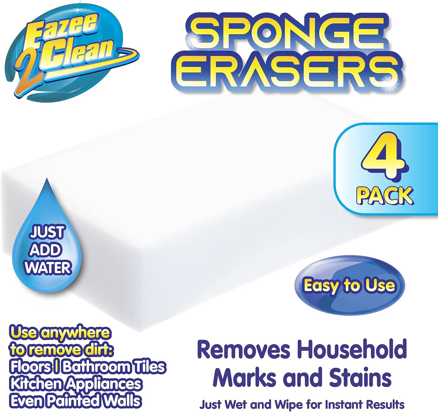 VFM, Magic Eraser Sponges, Cleaning Sponge, Blind Cleaner, Skirting Board Cleaner - Image 3