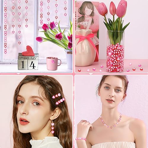 Vista 28 de Augshy 700 cuentas de letras blancas del alfabeto para hacer bricolaje (0.236 pulgadas)